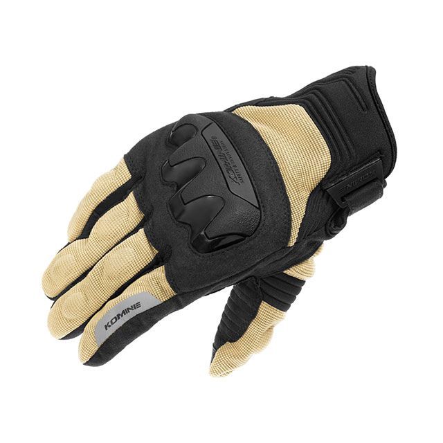 Gloves - コミネ 2026春夏モデル GK-2203 プロテクトメッシュグローブ（サンド） サイズ S ・06-2203