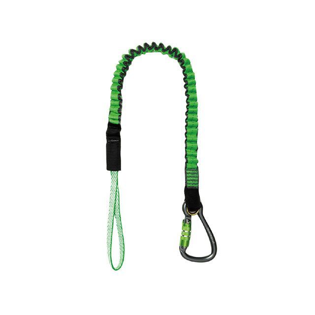 NLG 101373 伸縮式ツールランヤード 全長80-130cm 最大荷重20kg 自動ツイストロック式カラビナ付 工具落下防止 101373