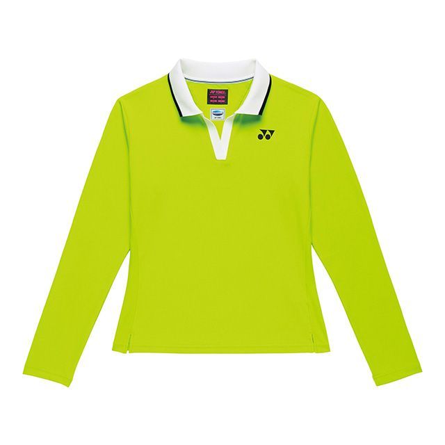 ●メーカー名：ヨネックス / YONEX●商品名：20923 ウィメンズゲームシャツ（ロングスリーブ/フレッシュライム）●サイズ M・サイズ：Sはこちら・サイズ：Lはこちら・サイズ：Oはこちら・サイズ：XOはこちら●メーカー品番：20923●JANコード：4550675413484商品の保証は、メーカー保証書の内容に準じます。原産国：日本サイズ：S・M・L・O・XO素材：身頃/ポリエステル83％、ポリウレタン11％、合成繊維（ポリスチレン）6％、切替部/ポリエステル90％、ポリウレタン10％仕様：ベリークール、UVカット、吸汗速乾、ストレッチ、制電ソフトテニスのルールに適したウェアです。※掲載画像はイメージです。実際の商品とは色味や仕様が異なる場合がございます。