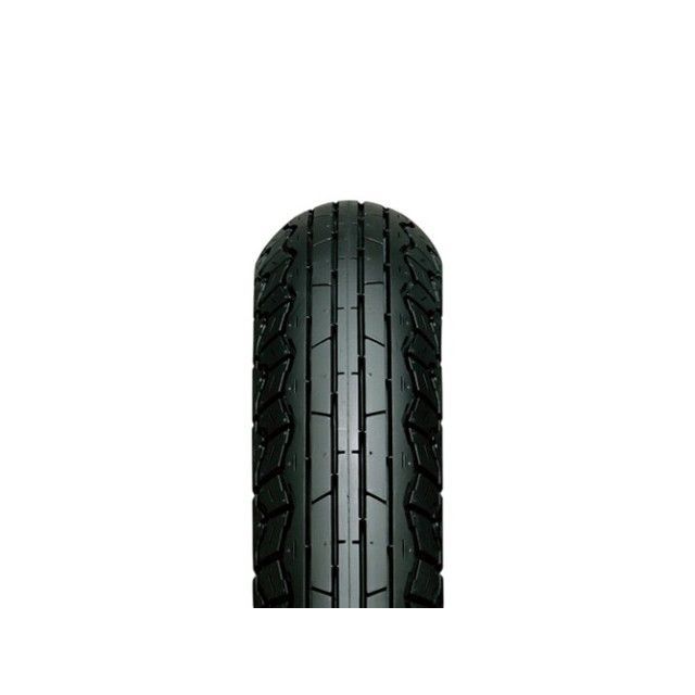 ●メーカー名：アイアールシー / IRC●商品名：GS-19 90/100-18 54S WT フロント●メーカー品番：129066●JANコード：4571244858543●メーカー直送品・代金引換でのご注文不可（ご注文が入った場合、キャンセルとさせていただきます。）・他商品との同時注文（併せ買い）不可。（ご注文が入った場合、キャンセルとさせていただきます。）・納品書、弊社無料雑誌が同梱されません。・運送会社、到着日時指定不可・離島への発送不可※本商品は当社倉庫からの発送ではなく【メーカー直送】となります。注意事項へのご了承をお願い致します。商品の保証は、メーカー保証書の内容に準じます。■ショートキャッチクラシカルなバイクやヴィンテージバイクにフィットするパターンデザインを採用。高いウェット性能と剛性感を両立。■キャッチコピー二輪車用タイヤ、チューブの専門メーカーとして1926年の設立から今日まで培ってきた製造、事業経験、また50年以上の海外事業での経験を生かし、人々の生活を支えるタイヤから世界最高レベルのレースで勝利を勝ち取るためのタイヤまで、IRCブランドの製品を通じて人々の生活に新しい価値と楽しさを提供し続けます。■特長【構造】フロントタイヤ、リアタイヤともにシングルラジアスを採用することでナチュラルなハンドリングを実現。また、アクティブなライディングにも対応できるように、剛性が極めて高い極太ナイロンカーカスをフロント、リアともに採用した。特に重量車対応サイズのリアには極太ナイロンカーカスを4枚重ねに。その結果、さらに剛性がアップ。【パターン】マシンの雰囲気を引き出し、足下を引き締めるトラディショナルなセンターリブパターン。プロライダーによる実車評価を繰り返すことにより、メイングルーブとサイプの適正配置化に成功した。見た目の雰囲気とタイヤの性能が、ハイレベルでバランスしている。【コンパウンド】スポーツバイアス系タイヤに採用されているコンパウンドをこのタイヤにも採用。トラディショナルなパターンとのマッチングにも考慮し、パターンとコンパウンドの相乗効果によってウェットコンディションでも安定したライディングを約束する。■商品サイズ90／100-18■仕様パターン：GS-19速度記号／荷重表示：54S標準リム幅（インチ）：2.15許容リム幅（インチ）：1.85-2.50トレッド幅（mm）：96外径（mm）：641■用途フロント用■備考チューブタイプ（WT・TT）■適合車種ヤマハSR400（01〜）※掲載画像はイメージです。実際の商品とは色味や仕様が異なる場合がございます。メーカー車種年式型式・フレームNo.その他ヤマハSR4002001〜※商品掲載時の適合情報です。年式が新しい車両については、必ずメーカーサイトにて適合をご確認ください。