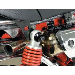 SP武川 リヤクッションマウントナット M10（8ホールタイプ） 4個1セット モンキー/ゴリラ、モンキー（FI）、スーパーカブ50、リトルカブ等のツインショック車 カラー ブラック ・06-06-0018