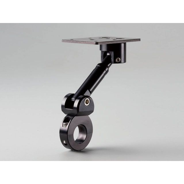 キジマ テックマウント ハンドルバーマウント 7/8（22mm）＆1（25mm）ハンドル対応 汎用 カラー クローム ステー長 63mm（2.5シャフト） TM-30910MC