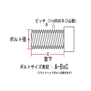 ネオファク ハーレー汎用 その他外装関連パーツ ヘックスボルト ユニクローム 1/4-20×1/2in ネオファクトリー