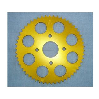 【メーカー直送】力造 TL125（JD06）用リアスプロケット（ゴールド） TL125 仕様 428サイズ/58丁 PC-04..