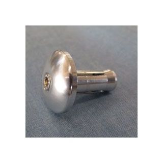 【メーカー直送】力造 グリップエンドプロテクター DOME TYPE 固定（13.9） 単品 汎用 カラー シルバー..