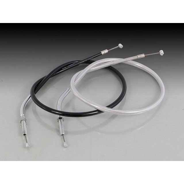 キタコ クラッチケーブル 60mmショート グロム カラー ステンメッシュ 909-1432102