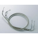 ハリケーン スロットルケーブル W 300mmロング(ステンレスメッシュ) ドラッグスター400 HB6345M-10