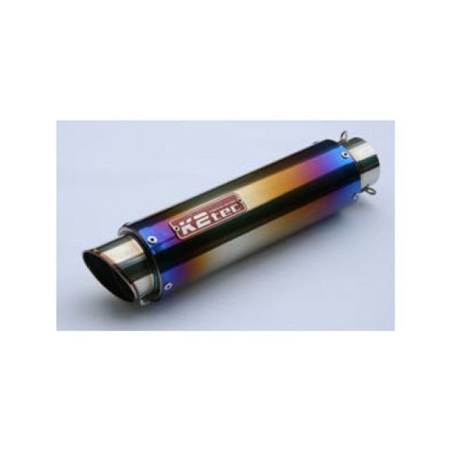 Mufflers - ケイツーテック GPスタイル STDチタンサイレンサー M1 60.5/P50（ステンレス/SUS304） バンド止めタイプ 汎用 外径 φ100 筒長 520mm gpsm1-52t6b5