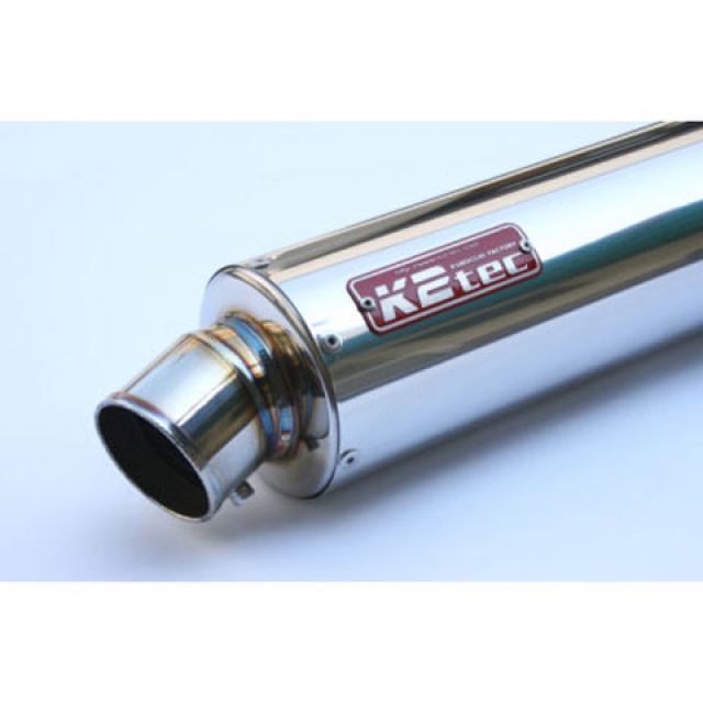 ケイツーテック GPスタイル STDサイレンサー S6 60.5/P60（ステンレス/SUS304） バンド止めタイプ 汎用 外径 φ100 筒長 420mm gpss6-42s6b6