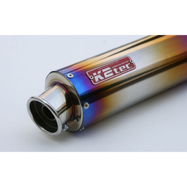 ケイツーテック GPスタイル STDサイレンサー カール 60.5/P60（チタン） バンド止めタイプ 汎用 外径 φ100 筒長 420mm gpska-42t6b6