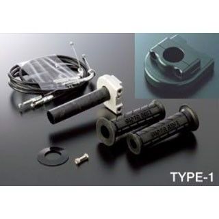 アクティブ スロットルKIT T-1 メッキ金具 YZF-R1 ホルダーカラー ブラック 巻取径...