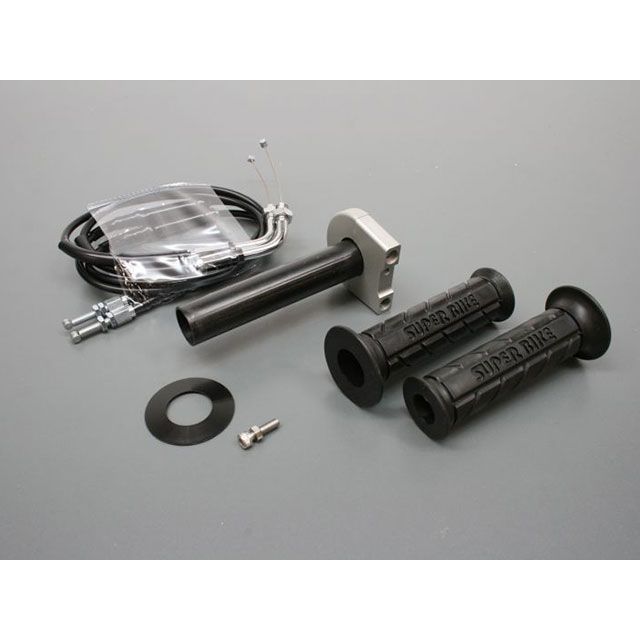 ACTIVE TMRキャブレター専用スロットルキット TYPE-3 巻取φ40 ホルダーカラー：シルバー ワイヤー：メッキ金具/900mm 1067214 アクティブ グリップ関連パーツ バイク 汎用