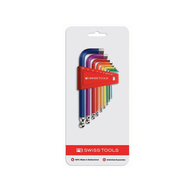 PBスイスツールズ 212H-10RBCN ボール付レインボーレンチセット ・212.H-10RBCN