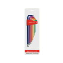 PBスイスツールズ 212LH-RBCN ボール付ロングレインボーレンチセット ・212.LH-10RBCN