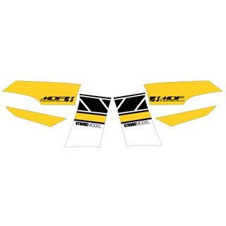 【メーカー直送】エムディーエフ TMAX（08-11） グラフィックキット ストロボモデル パンプキンイエロータイプ TMAX タイプ フロントサイドセット M08TMAX-D-PY-FS