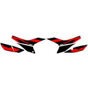 【メーカー直送】エムディーエフ CRF250M(13-16) グラフィックキット ファイアーモデル レッドタイプ CRF250M タイプ サイドカバーセット MCRFM-B-RD-SC