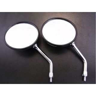 アルバ 2本セット 丸型ミラー 10mm 正ネジ 汎用 101-031