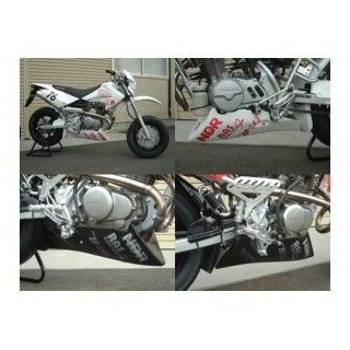 【メーカー直送】MOTO SERVICE MAC B-DASH アンダーカウル 黒ゲル仕様 XR50/100 モトサービスマック カウル・エアロ バイク