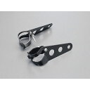 デイトナ ヘッドライトブラケットφ30〜39対応 汎用 カラー スチール/ブラック 68077