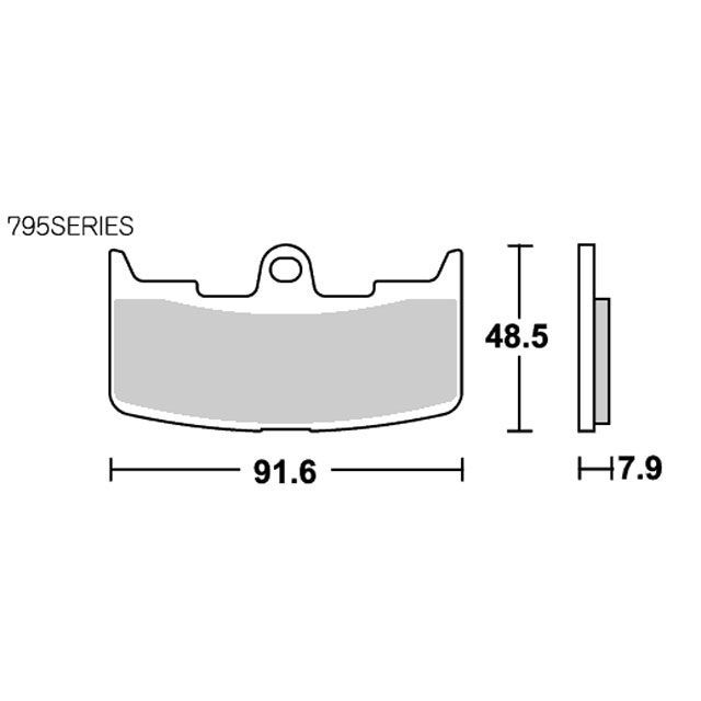 エスビーエス ブレーキパッド 795HS ストリートエクセル（シンター） 777-0795020