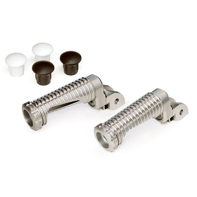 モトクレイジー SBKアルミステップRC-8Pキット 15mm（8ポジション） カラー ホワイト SSD-K2615WT