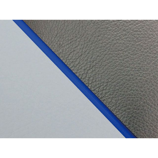 グロンドマン W650（99年 EJ650A1/C1） 国産シートカバー 張替 黒 W650 ライン グレーライン 仕様 青パイピング GH5557KC17P50