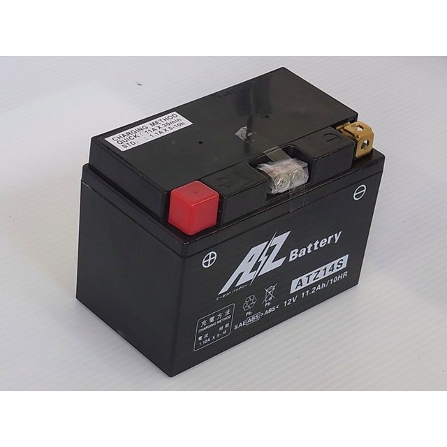 エーゼット オートバイ用バッテリー ATZ14S（液入充電済） 汎用 ATZ14S