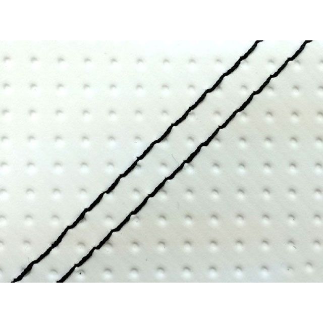 グロンドマン KSR50/80（KMX50B/80B） 国産シートカバー 張替 エンボスホワイト KSR50/80 ツートン生地 - 仕様 黒ダブルステッチ GH13KC280SW10