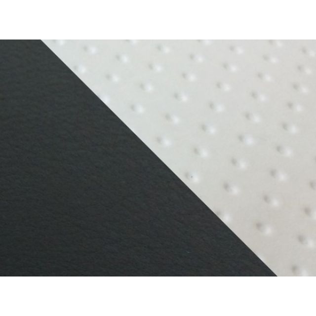 グロンドマン KSR50/80（KMX50B/80B） 国産シートカバー 張替 エンボスホワイト KSR50/80 ツートン生地 黒 仕様 透明ステッチ GH13KC281S0