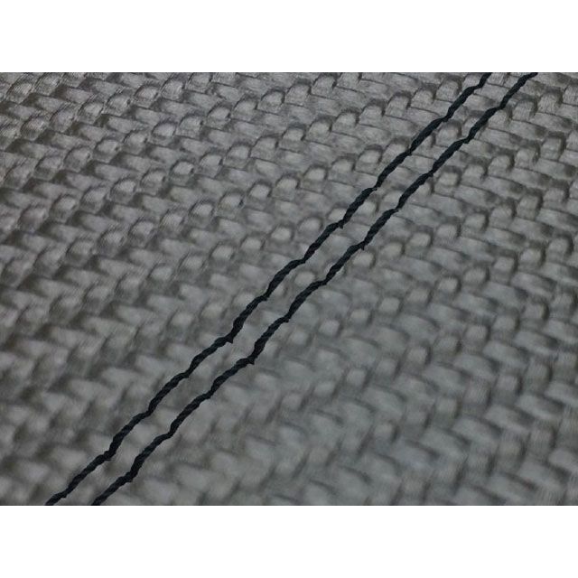グロンドマン KSR50/80（KMX50B/80B） 国産シートカバー 張替 カーボンブラック KSR50/80 ツートン生地 - 仕様 黒ダブルステッチ GH13KC160SW10