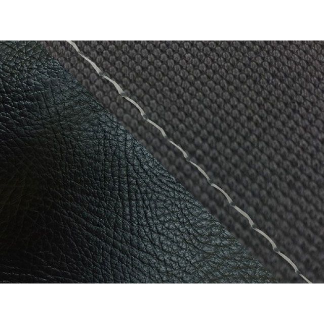 グロンドマン KSR50/80（KMX50B/80B） 国産シートカバー 張替 スベラーヌブラック KSR50/80 ツートン生地 黒 仕様 透明ステッチ GH13KC4637S0