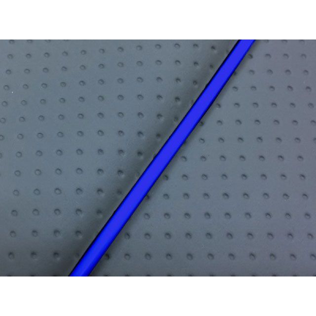 グロンドマン KSR50/80（KMX50B/80B） 国産シートカバー フルエンボスグレー KSR50/80 タイプ 張替 仕様 青パイピング GH13KC410P50