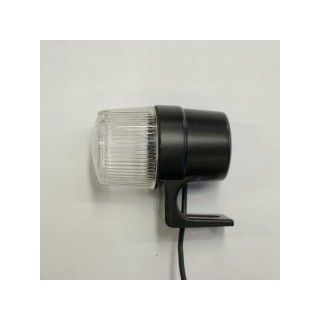 シージーシー 180型（丸）ウィンカーランプ2個セット 汎用 ボディカラー ブラック レンズカラー ホワイト 60034