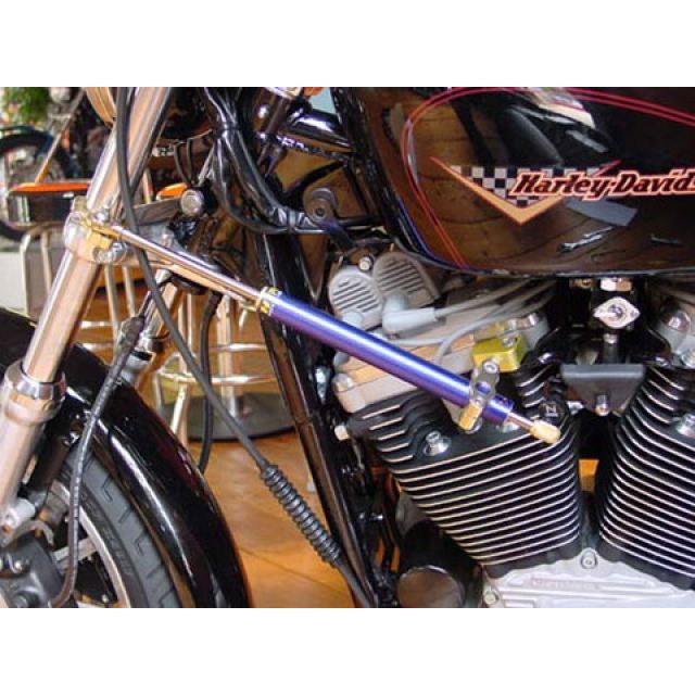 ハイパープロ ステアリングダンパーステーセット（CNC/ゴールド） SPORTSTER XL120...