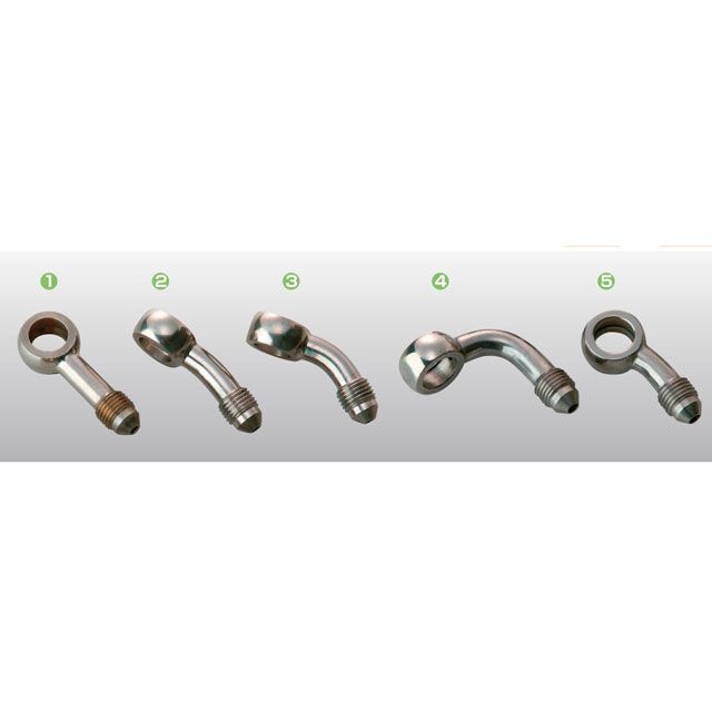 【正規品】グッドリッジ ステンレスバンジョーアダプター 20° 汎用 カラー ステンレス B593-03C