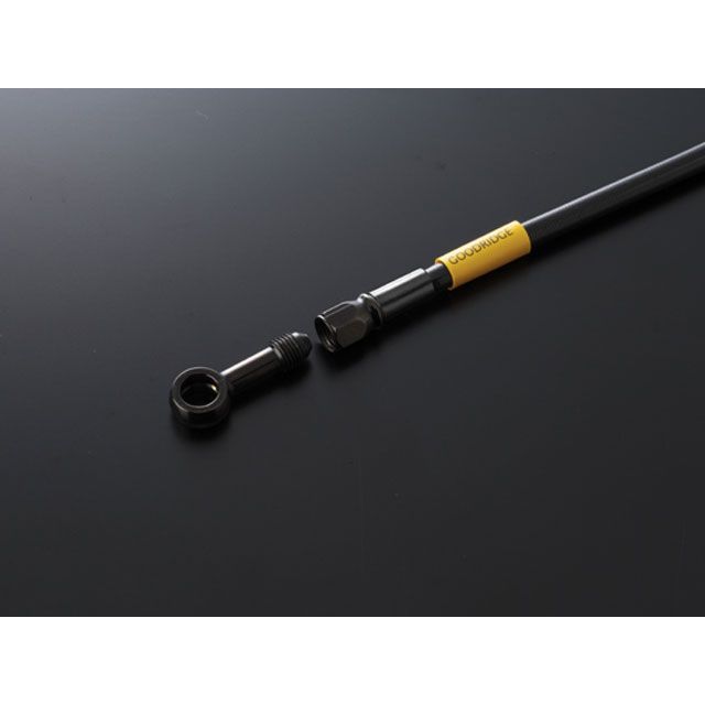 ビルドアライン ビルドアライン ブレーキホース フロント M400/M600 フィッティングタイプ ステンレスブラック ホースカラー ブラック 20793020(2)