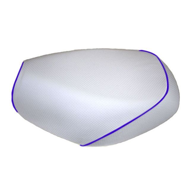 グロンドマン ヴェルデ3型（CA1MB-100001〜） 国産シートカバー エンボスホワイト ヴェルデ3型 ツートン生地 - 仕様 青パイピング GH32SC280P50