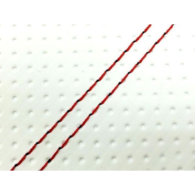 グロンドマン ヴェルデ3型（CA1MB-100001〜） 国産シートカバー エンボスホワイト ヴェルデ3型 ツートン生地 - 仕様 赤ダブルステッチ GH32SC280SW40