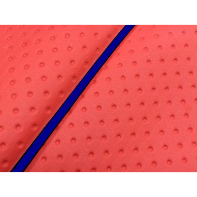 グロンドマン ヴェルデ3型（CA1MB-100001〜） 国産シートカバー フルエンボスレッド ヴェルデ3型 タイプ 被せ 仕様 青パイピング GR32SC380P50