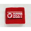 BEET BEET ロゴ入り リストバンド カラー：赤 0708-RTB-06 ビートジャパン その他アパレル バイク