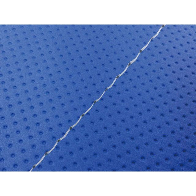 グロンドマン レッツ4 国産シートカバー フルエンボスブルー レッツ4 タイプ 張替 仕様 透明ステッチ GH76SC390S0