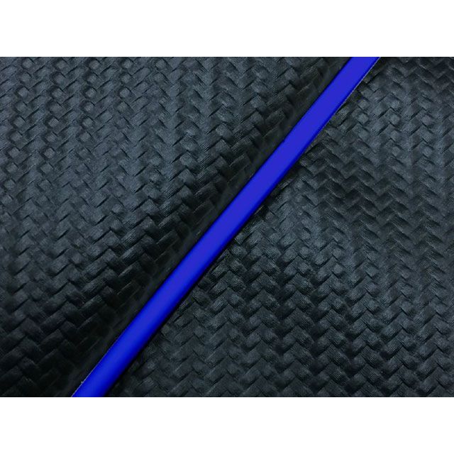 グロンドマン レッツ5 国産シートカバー カーボンブラック レッツ5 タイプ 張替 仕様 青パイピング GH86SC160P50