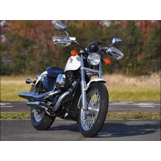 モトメガネ 楽天市場店のシックデザイン ナックルガード ガイラガントレット VT400S VT750S カラー クリア GG58｜アングル2