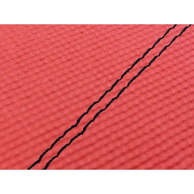 グロンドマン レッツII（CA1KA）外タンク 国産シートカバー スベラーヌレッド レッツII タイプ 張替 仕様 黒ダブルステッチ GH24SC440SW10