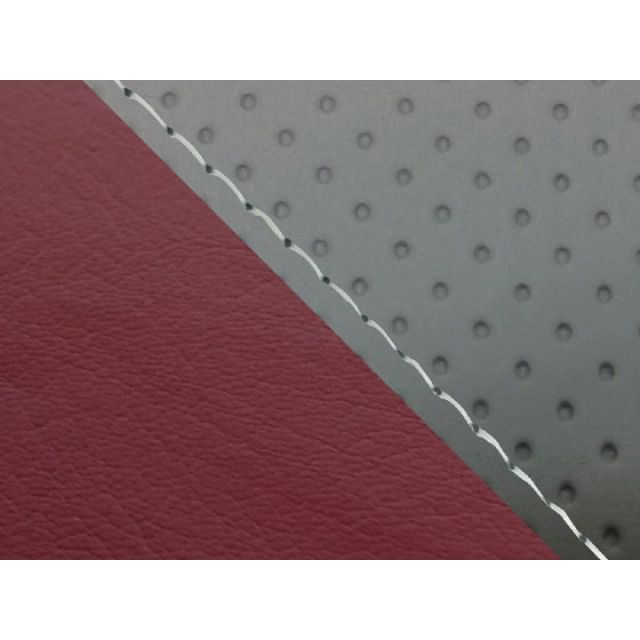 【正規品】グロンドマン MT-09/FZ-09 国産シートカバー エンボス灰＆ワインレッド MT-09/FZ-09 タイプ 張替 仕様 透明ステッチ GH5562YC1235S0