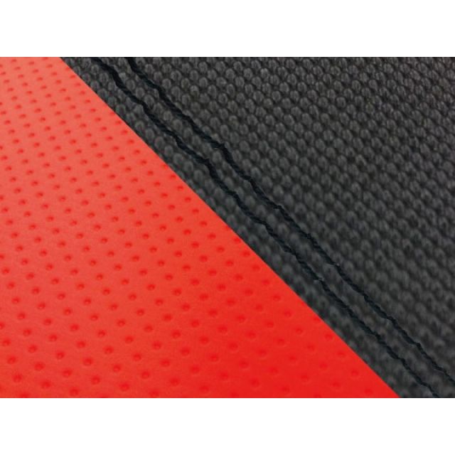 グロンドマン MT-09/FZ-09 国産シートカバー スベラーヌ黒＆エンボスレッド MT-09/FZ-09 タイプ 張替 仕様 黒ダブルステッチ GH5562YC4627SW10