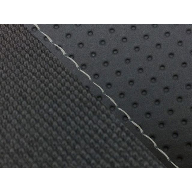 グロンドマン YZF-R1ダブル（リア側） 国産シートカバー エンボス黒＆スベラーヌ黒 YZF-R1 タイプ 張替 仕様 透明ステッチ GH5564YC846S0