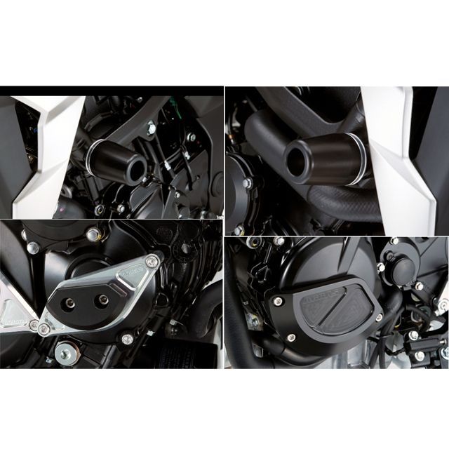 樂天商城 - アグラス レーシングスライダー 4点SET フレームφ50＋スターターA＋ジェネレーターB GSR750 カラー ジュラコン/ブラック タイプ ロゴ有 342-399-015BX