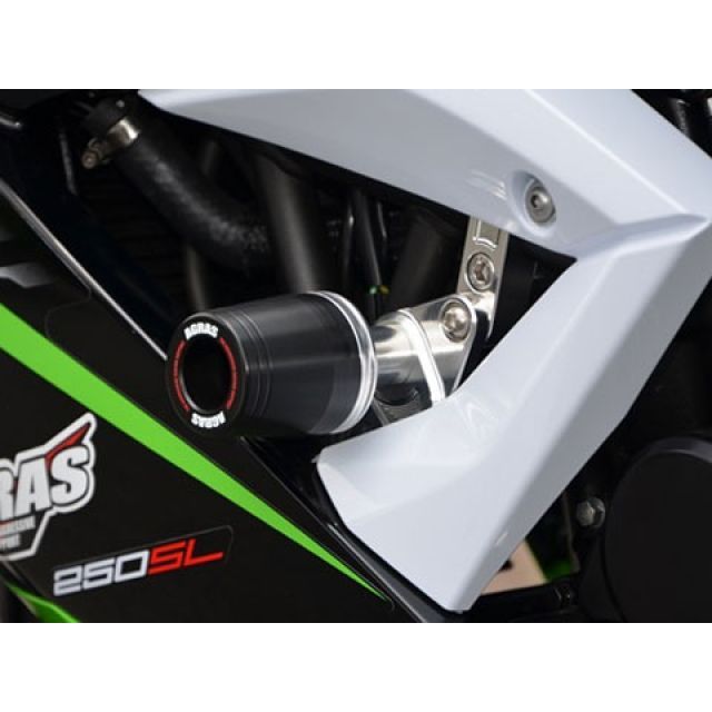 AGRAS レーシングスライダー ストリートタイプ カラー：ジュラコン/ブラック タイプ：ロゴ有 342-495-000BX アグラス スライダー類 バイク ニンジャ250SL