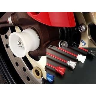 乐天商城 - アグラス フロントアクスルプロテクター ファンネルタイプ CBR1000RR 仕様 アルミ カラー レッド 344-170-A0R